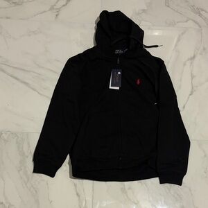 Polo by Ralph Lauren Black Zip-Up Men's Sweater